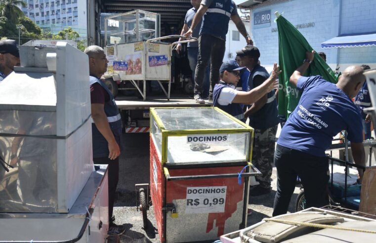 Fiscalização apreende mercadorias contaminadas em Copacabana